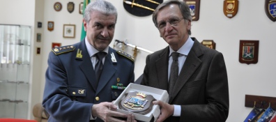 Il Procuratore Capo Cantelmo in visita al Comando della Guardia di Finanzia