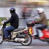 Correre con il motorino